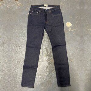 ACNE STUDIOS Dark Indigo Cotton Blend Slim Fit Jeans